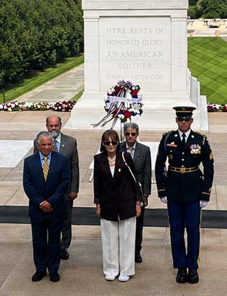NYSAFP Delegation Participates in Wreath-Laying Ceremony